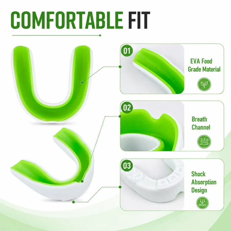 Kids mouthguard set, Small · Five guards with cases, view 2