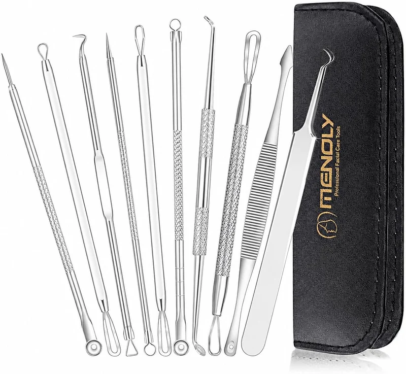 Stainless steel extractor set, Silver · 10 tools, view 1